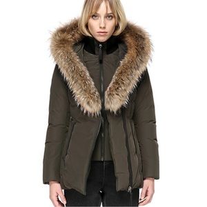 Mackage Adali army green jacket